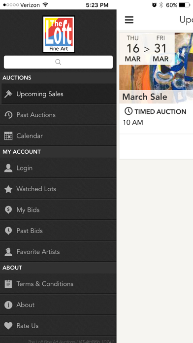 The Loft Fine Art Auctions screenshot 4