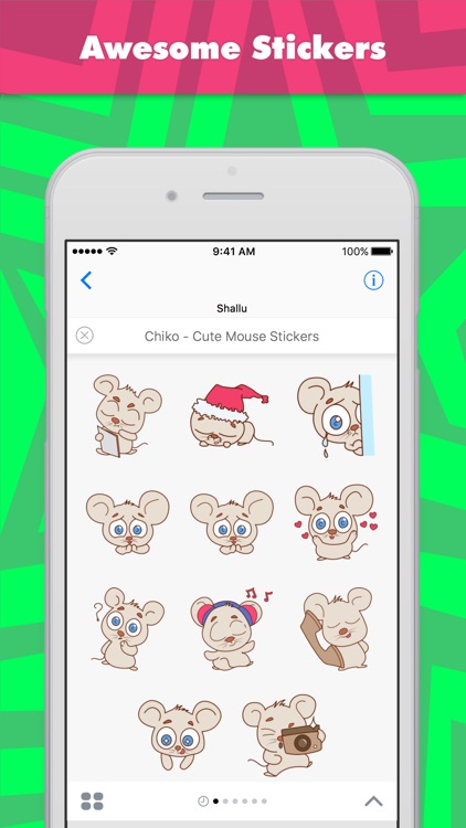 Chiko - Cute Mouse Stickers