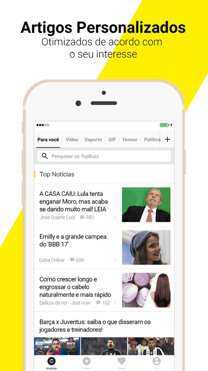 TopBuzz: Notícias,Vídeos, GIFs