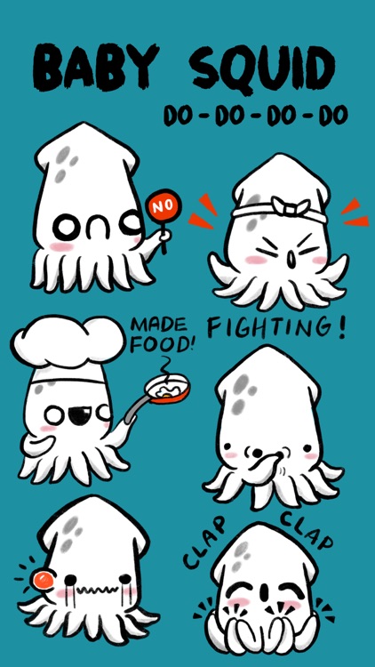 Baby Squid Stickers