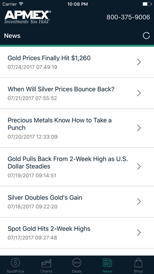 Gold & Silver Spot Prices at APMEX(圖4)-速報App