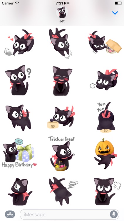 Jet the Cat Stickers