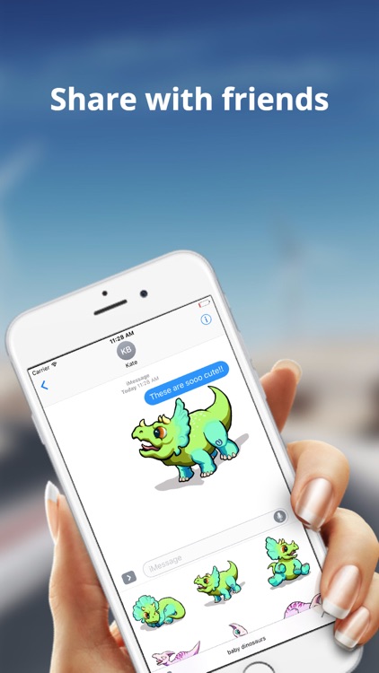 Baby Dinosaur Stickers - Cute!