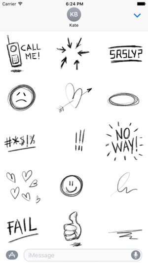 Pencil Doodles Sticker Pack(圖5)-速報App
