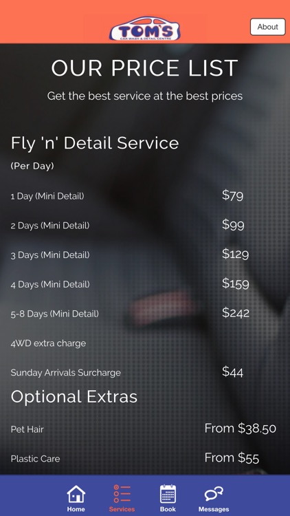 Tom's Car Wash Fly 'n' Detail