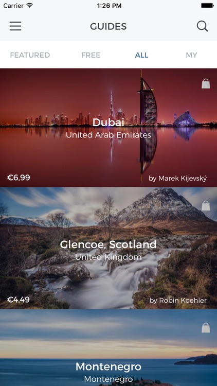 Snapp Guides -destination guides for photographers screenshot-0