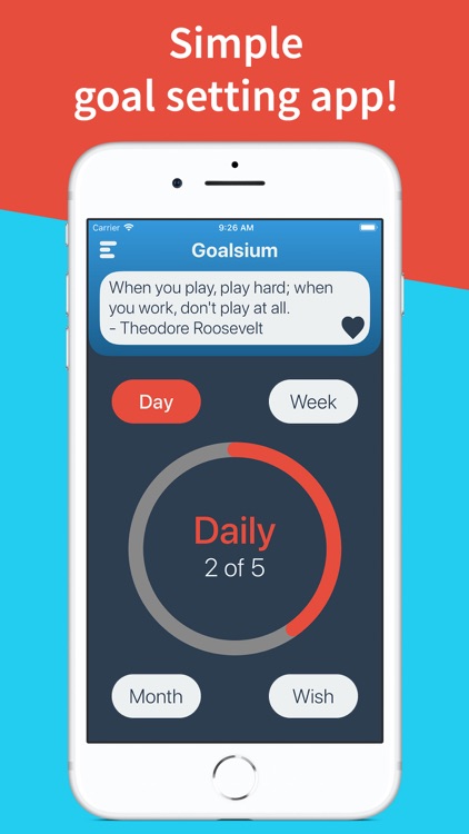 Goalsium - Goal Setting App