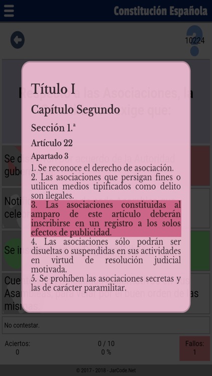 Tests constitución Española screenshot-5