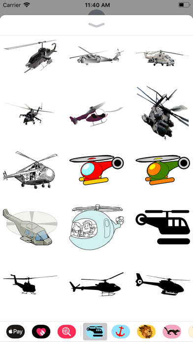 Helicopter Stickers screenshot 2