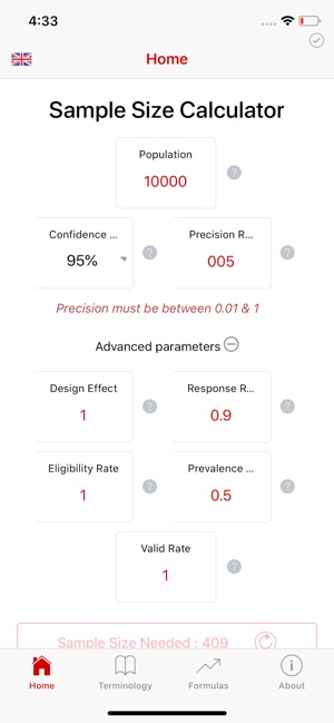 Sample Size Calculator - light(圖6)-速報App