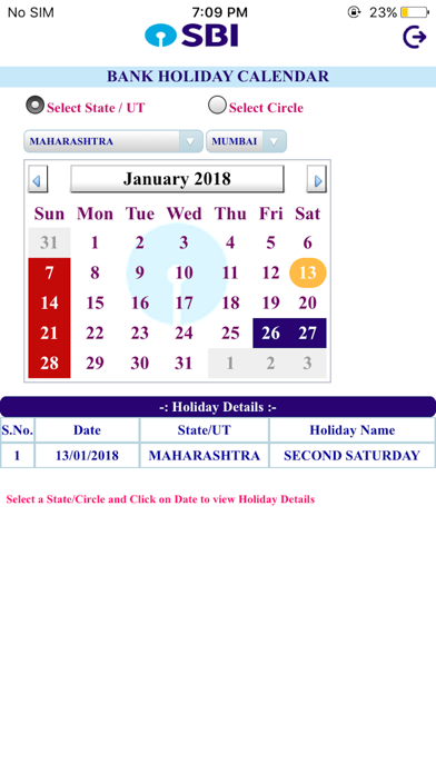 SBI Bank Holiday Calendarのおすすめ画像3