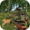 Go in hunting safari and kill wild deer by shooting in jungle environment