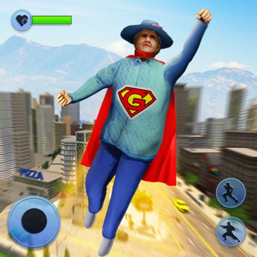 Flying Hero Granny City Rescue