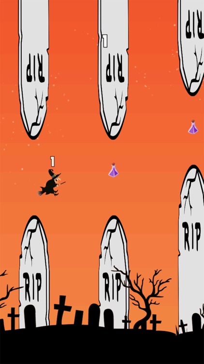 Halloween Flappy Witch Game