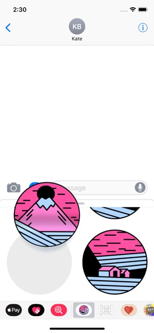 Pink Landscapes Stickers(圖5)-速報App