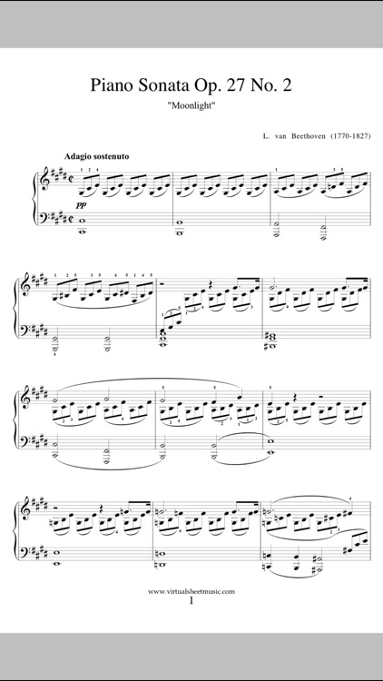 Virtual Sheet Music