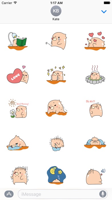 Pink Groundhog Emoji Sticker screenshot 2