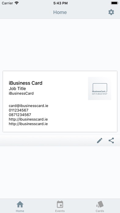 iBusinessCard screenshot 2