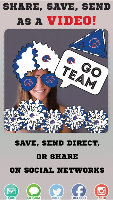 Boise State Broncos Animated Selfie Stickers screenshot 4