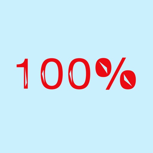 Percentage Stickers: 100% icon
