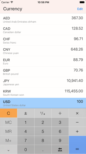 ‎Converter+ (Units, Currencies) Screenshot