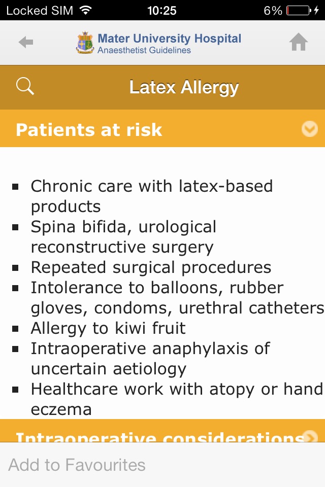 Mater Hospital Anaesthetist Guidelines screenshot 3