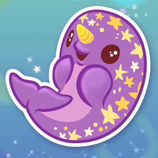 inki-Drop Starwhal Stickers Icon