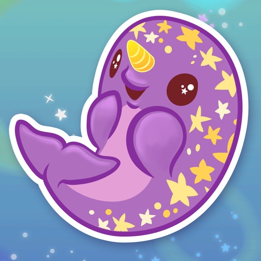 inki-Drop Starwhal Stickers iOS App