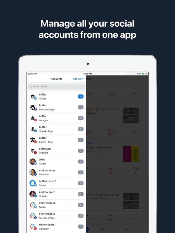 Buffer: Social Media Manager Screenshot