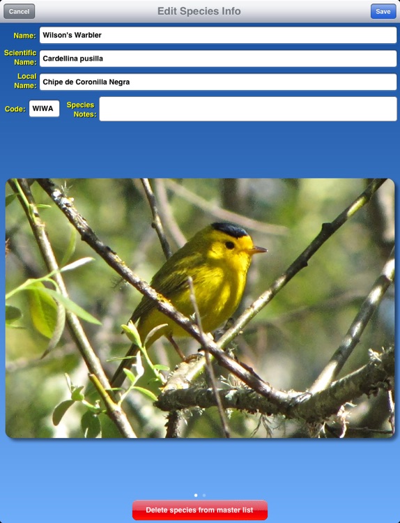 Birdwatcher's Diary for iPad screenshot-3