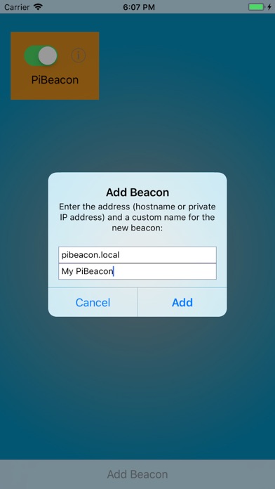 PiBeacon - mobile edition screenshot 2