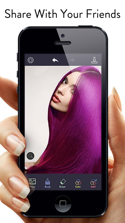 Hair Color Dye - Switch Hairstyle, Face Pic Makeup screenshot-4