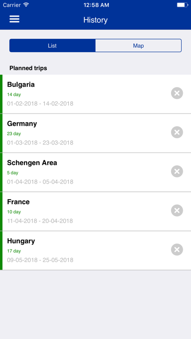 Schengen/EU App screenshot 2