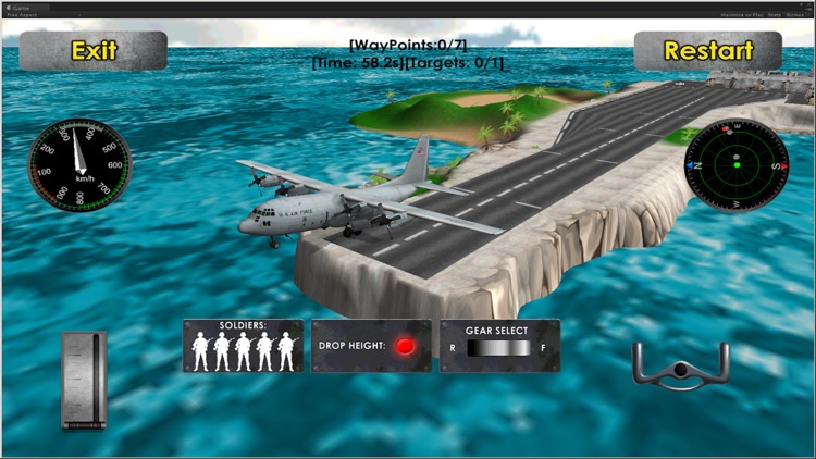 Flight Simulator Transporter Airplane Games screenshot-4