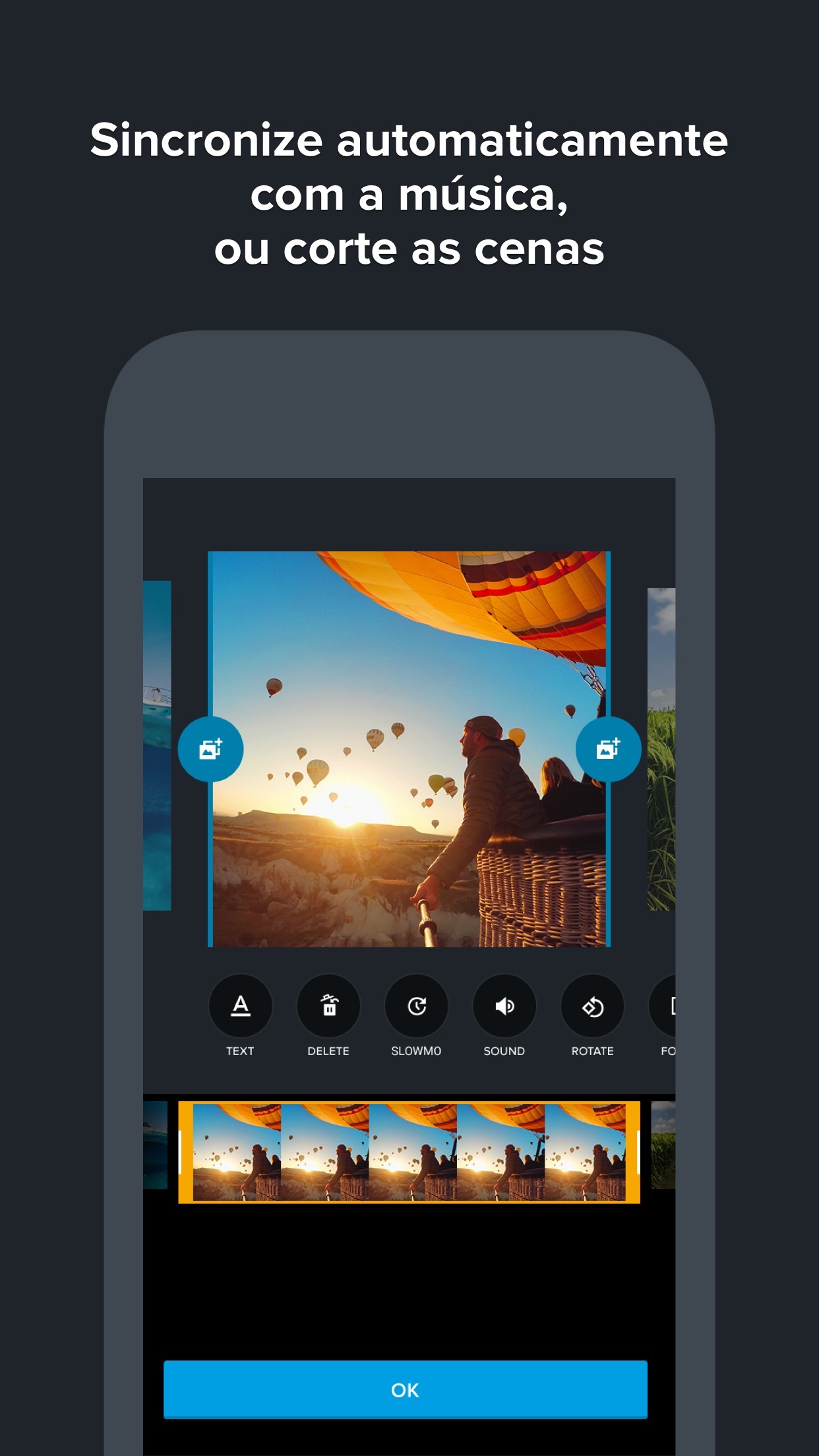 Screenshot do app Quik - Editor de Vídeo GoPro