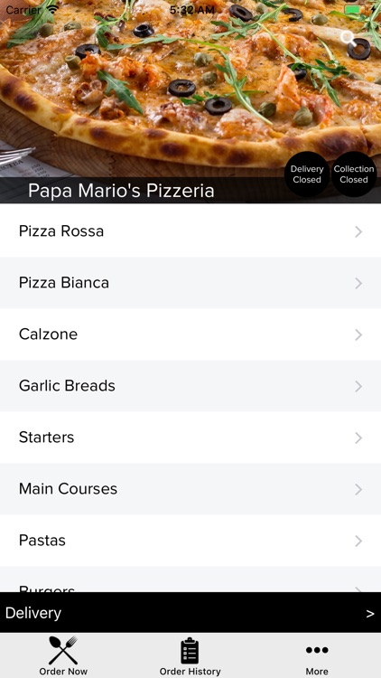 PAPA MARIO'S PIZZERIA