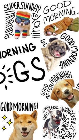 Good Morning Dogs Stickers(圖2)-速報App