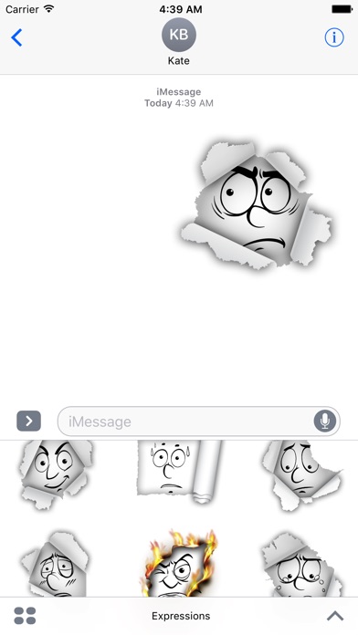Expressions Stickers screenshot 2