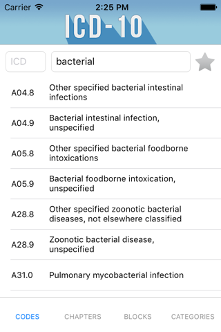 ICD-10: Codes of Diseases screenshot 3