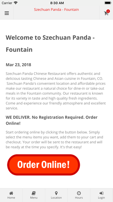 How to cancel & delete Szechuan Panda Fountain from iphone & ipad 1