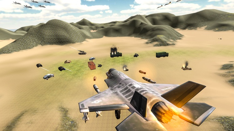 F35 Jet Fighter Dogfight Chase screenshot-4