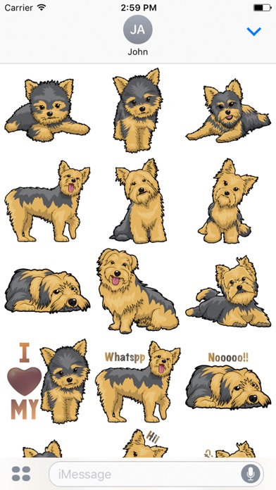 Yorkie Emojis For Dog lovers screenshot 2