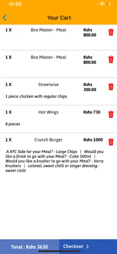 Catturare 4 Yum Deliveries Kenya iphone