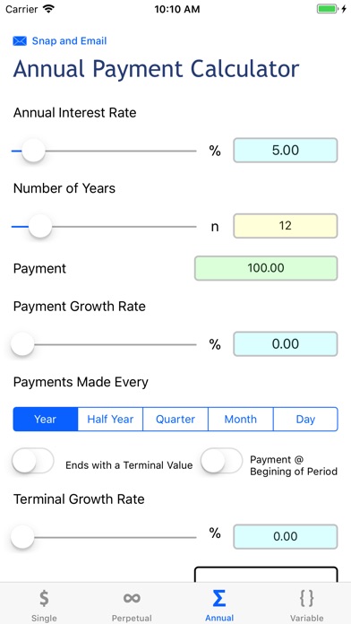 FinCalc TVM screenshot 3