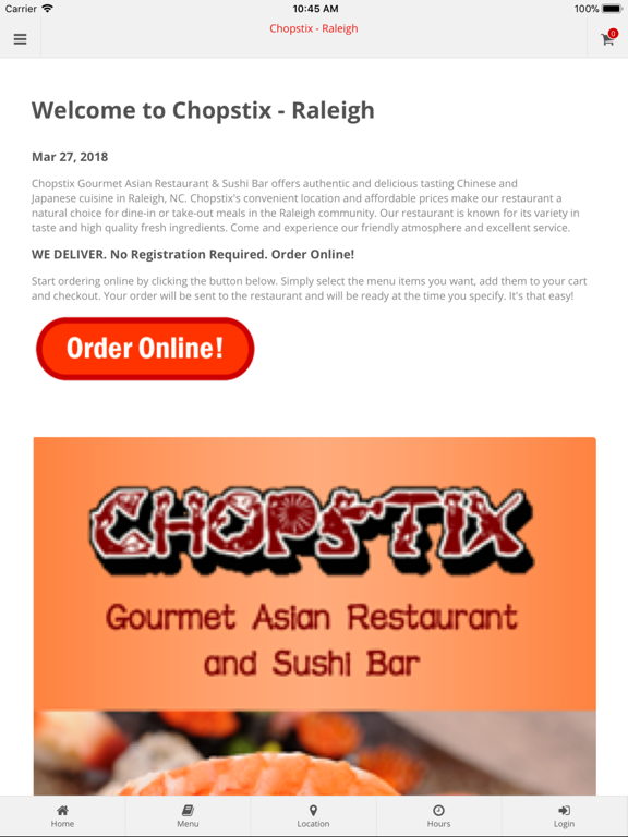 chopstix online order