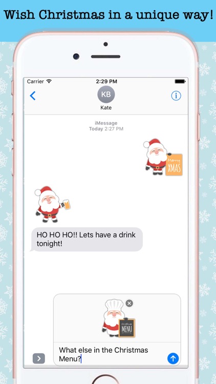 Christmas Santa Emoji Stickers