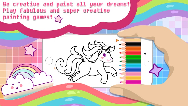 Magic Pegasus Coloring Book -  Create a character