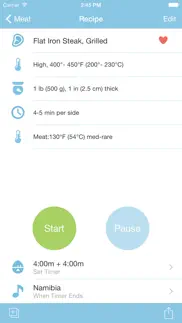 cooking times iphone screenshot 1