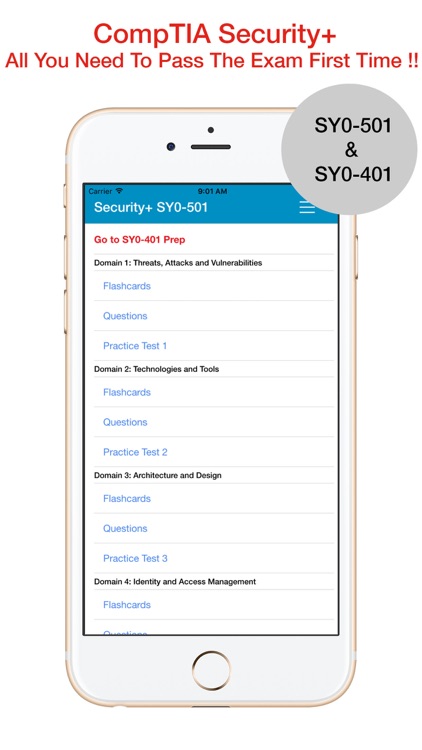 CompTIA Security+ SY0-401/501 screenshot-0