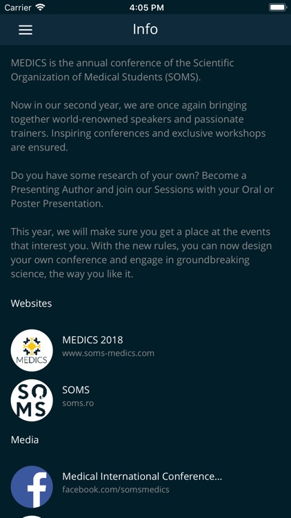 MEDICS 2018 | Official App screenshot-7